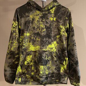 Boy's Under Armour Camoflauge Sweatshirt Hoodie Size YLG Pre-owned
